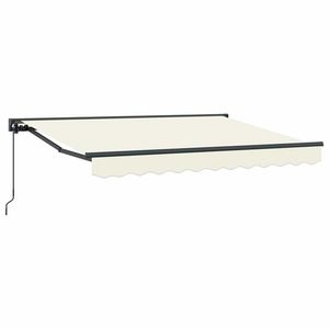 vidaXL Copertină retractabilă manuală Crem 3, 5 x 2 m imagine