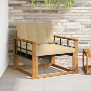 vidaXL Set de canapele de exterior Lemn solid de Acacia și Textilene imagine