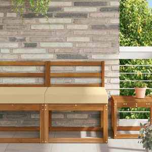 vidaXL Perna pentru canapea de exterior Bej 60 x 60 x 8 cm Poliester imagine