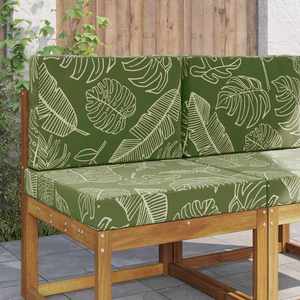 vidaXL Perna pentru canapea de exterior 2 pcs Design cu frunze imagine
