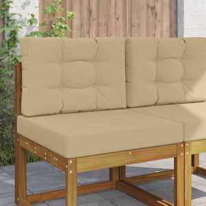 vidaXL Perna pentru canapea de exterior 2 pcs Bej Poliester imagine