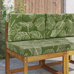 vidaXL Perna pentru canapea de exterior 2 pcs Design cu frunze imagine