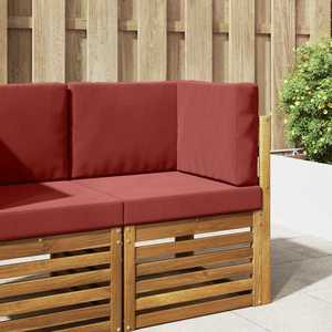 vidaXL Perna pentru canapea de exterior 3 pcs bordo Poliester imagine