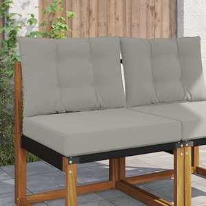 vidaXL Perna pentru canapea de exterior 2 pcs Gri Poliester imagine