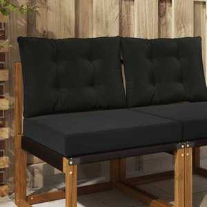 vidaXL Perna pentru canapea de exterior 2 pcs Negru Poliester imagine