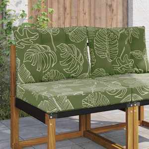vidaXL Perna pentru canapea de exterior 2 pcs Design cu frunze imagine