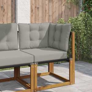 vidaXL Perna pentru canapea de exterior 3 pcs Gri Poliester imagine