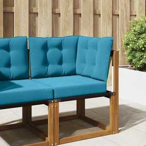 vidaXL Perna pentru canapea de exterior 3 pcs Albastru regal Poliester imagine