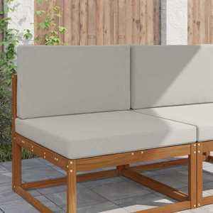 vidaXL Perna pentru canapea de exterior 2 pcs Gri Poliester imagine