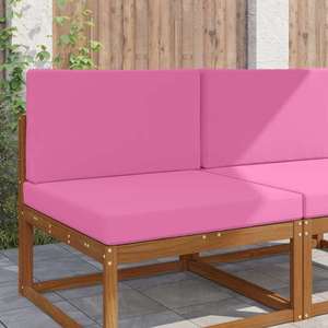 vidaXL Perna pentru canapea de exterior 2 pcs Roz Poliester imagine