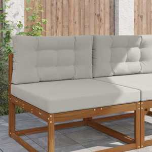 vidaXL Perna pentru canapea de exterior 2 pcs Gri Poliester imagine