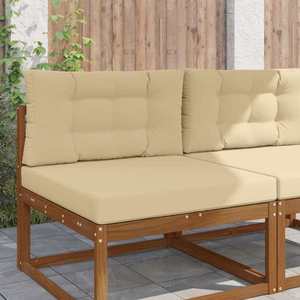 vidaXL Perna pentru canapea de exterior 2 pcs Bej Poliester imagine