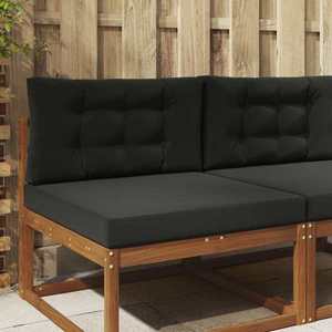 vidaXL Perna pentru canapea de exterior 2 pcs Negru Poliester imagine