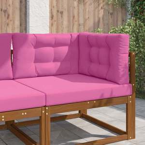 vidaXL Perna pentru canapea de exterior 3 pcs Roz Poliester imagine