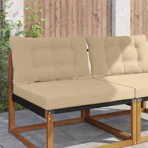 vidaXL Perna pentru canapea de exterior 2 pcs Bej Poliester imagine