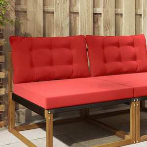 vidaXL Perna pentru canapea de exterior 2 pcs Roșu Poliester imagine