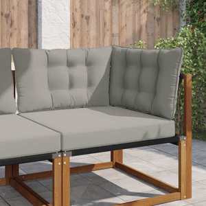 vidaXL Perna pentru canapea de exterior 3 pcs Gri Poliester imagine