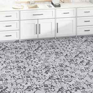 vidaXL Plăci de Pardoseală 36 pcs Gri 5, 02 m² PVC imagine