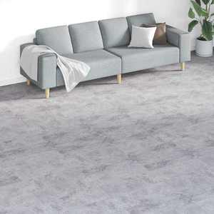 vidaXL Plăci de Pardoseală 18 pcs Gri 5, 26 m² PVC imagine