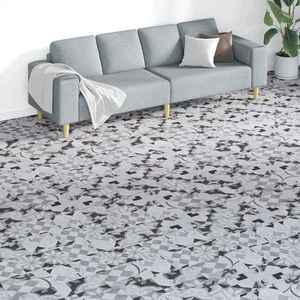 vidaXL Plăci de Pardoseală 18 pcs Gri 5, 26 m² PVC imagine