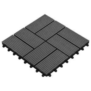 vidaXL Plăci pentru Deck 11 pcs Gri 30 x 30 cm Lemn compozit imagine