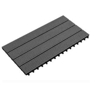 vidaXL Plăci pentru Deck 6 pcs Negru 60 x 30 cm Lemn compozit imagine