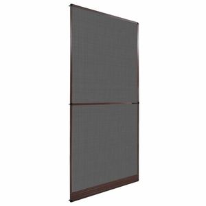 vidaXL Ecran pentru Insecte cu Hinge Manual Maro și negru 100 x 215 cm imagine
