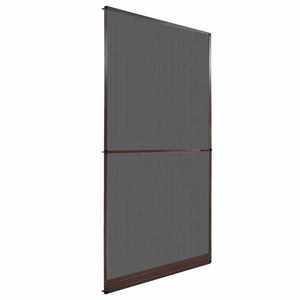 vidaXL Ecran pentru Insecte cu Hinge Manual Maro și negru 120 x 240 cm imagine
