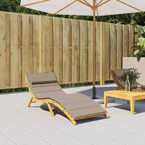 vidaXL Pernă de șezlong, gri taupe, 180x60x4 cm, textil Oxford imagine