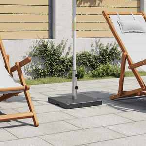 vidaXL Suport umbrelă de soare, negru, granit, 20 kg, pătrat imagine