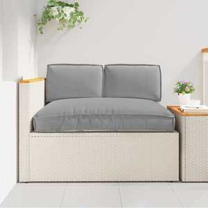 vidaXL Set de perne 3 pcs Gri Material Oxford imagine