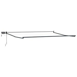 vidaXL Cadru copertină retractabil electric Antracit 4 x 2 m Aluminiu imagine