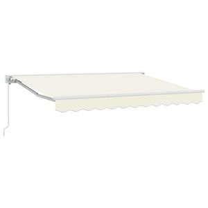 vidaXL Copertină retractabilă manuală Crem 3, 5 x 2, 5 m imagine