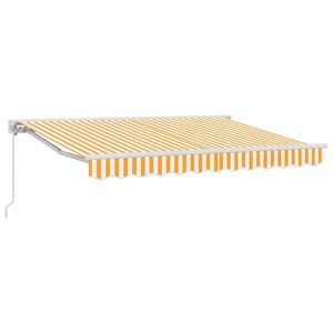vidaXL Copertină retractabilă manuală Portocaliu 3, 5 x 2, 5 m imagine