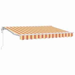 vidaXL Cort electric retractabil Galben și portocalie 3, 5 x 2, 5 m imagine