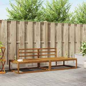 vidaXL Set de canapele de exterior 2 Bucată natural 230, 5 x 83 x 73 cm imagine