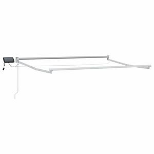 vidaXL Cadru copertină retractabil electric Alb 3, 5 x 2 m Aluminiu imagine