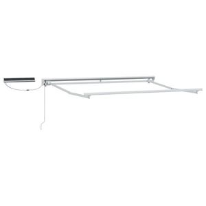 vidaXL Cadru copertină retractabil electric Alb 3 x 2 m Oțel imagine