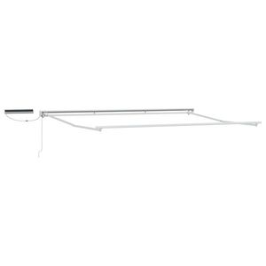 vidaXL Cadru copertină retractabil electric Alb 4, 5 × 3, 5 m Oțel imagine