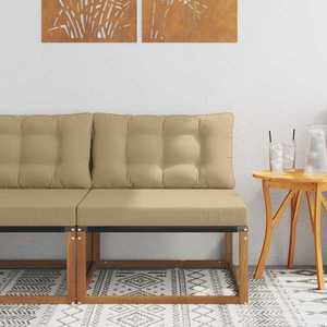 vidaXL Unități de canapea sectională Lemn Solid de Acacia natural imagine