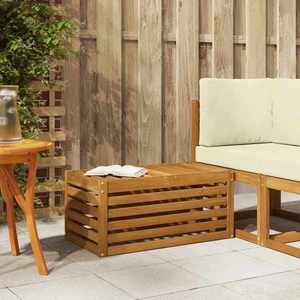 vidaXL Bancă de exterior natural 79 x 43 x 37 cm Lemn Solid de Acacia imagine