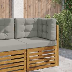 vidaXL Perna pentru canapea de exterior 3 pcs Gri Poliester imagine