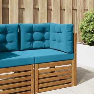 vidaXL Perna pentru canapea de exterior 3 pcs Albastru regal Poliester imagine