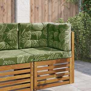 vidaXL Perna pentru canapea de exterior 3 pcs Design cu frunze imagine