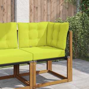 vidaXL Perna pentru canapea de exterior 3 pcs Verde Poliester imagine