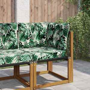 vidaXL Perna pentru canapea de exterior 3 pcs Model cu frunze imagine