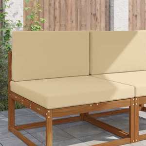 vidaXL Perna pentru canapea de exterior 2 pcs Bej Poliester imagine