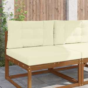 vidaXL Perna pentru canapea de exterior 2 pcs Crem Poliester imagine
