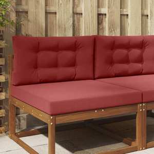 vidaXL Perna pentru canapea de exterior 2 pcs bordo Poliester imagine