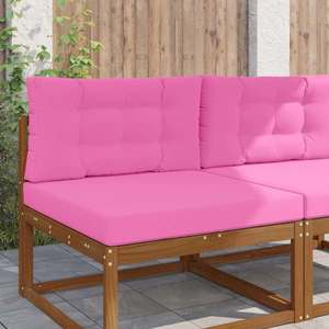 vidaXL Perna pentru canapea de exterior 2 pcs Roz Poliester imagine